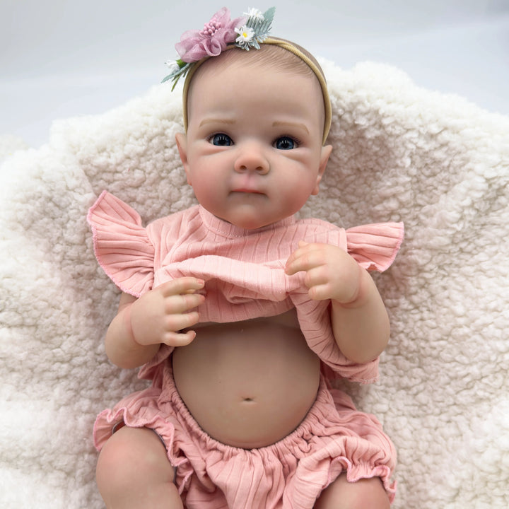 19″ Bettie Full‑Body Collectible Reborn Baby Doll – Waterproof with Hand‑Painted Hair