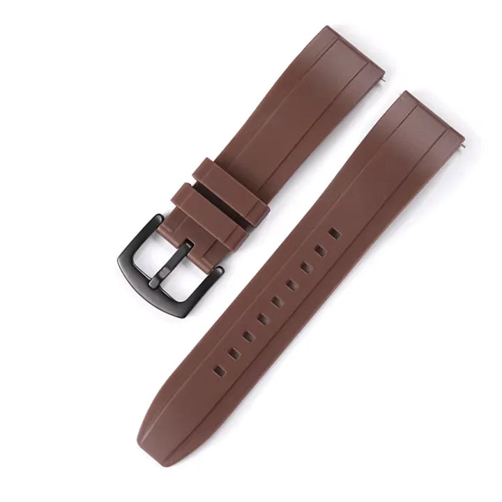 Silicone Rubber Watch Band 20–26mm (Quick Release, Waterproof)