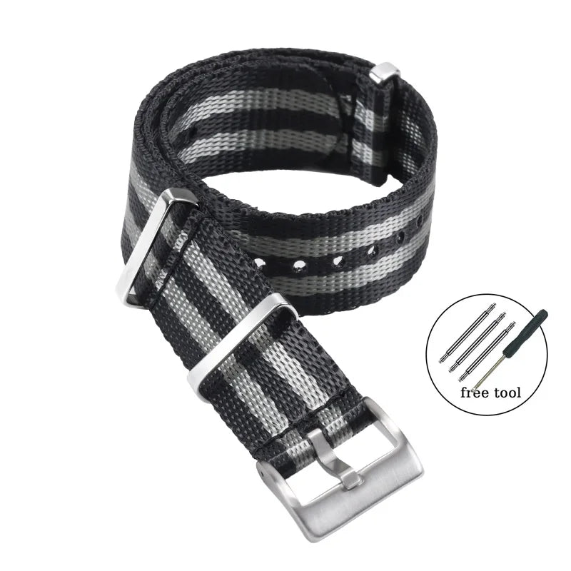 Nylon Canvas Watch Strap 20mm (Omega, Rolex & Tudor)