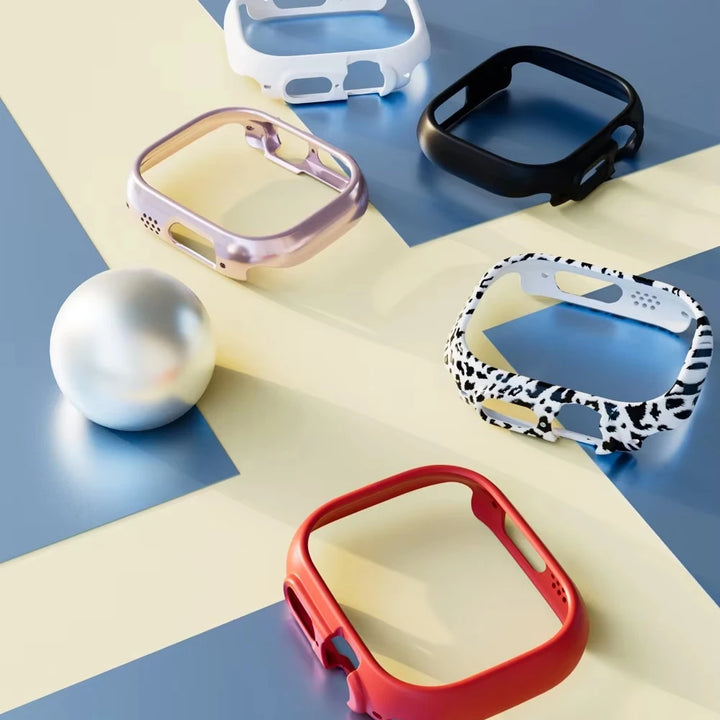 Cover Case For Apple Watch Ultra 2 3 49mm Accessories Hollow Hard PC Bumper Shell Protector iWatch Series Ultra 3 2 1 Protective