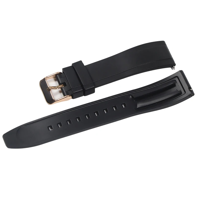 Premium Vulcanized Rubber Watch Strap – 20–24mm Quick Release