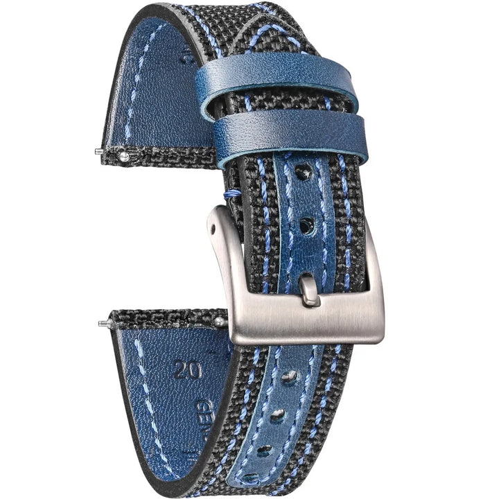 HEMSUT Ballistic Nylon Quick-Release Watch Strap (18-22mm)