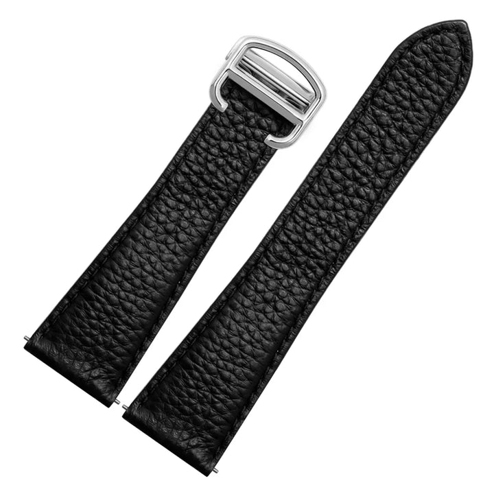 Cowhide Watch Strap Accessories for Cartier Tank – 16–23mm, Stainless Steel