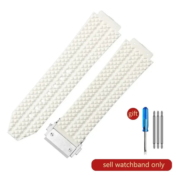 Waterproof Sports Silicone Watch Band 24x17 & 26x19mm (Men & Women)