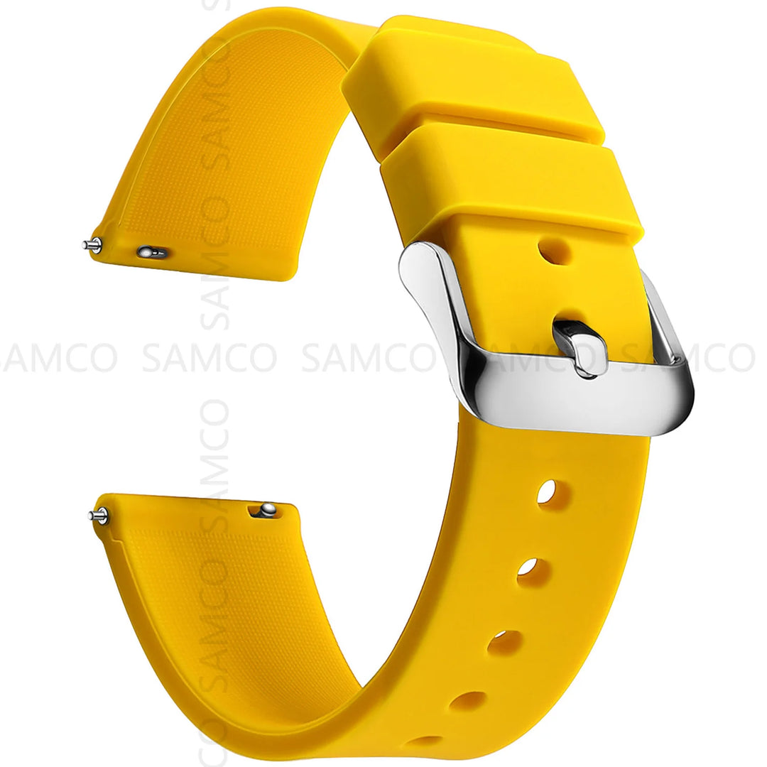 Soft Silicone Quick-Release Watch Band 14–24mm