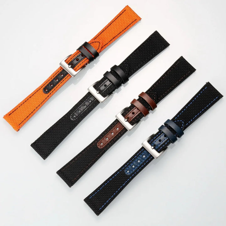 HEMSUT Ballistic Nylon Quick-Release Watch Strap (18-22mm)