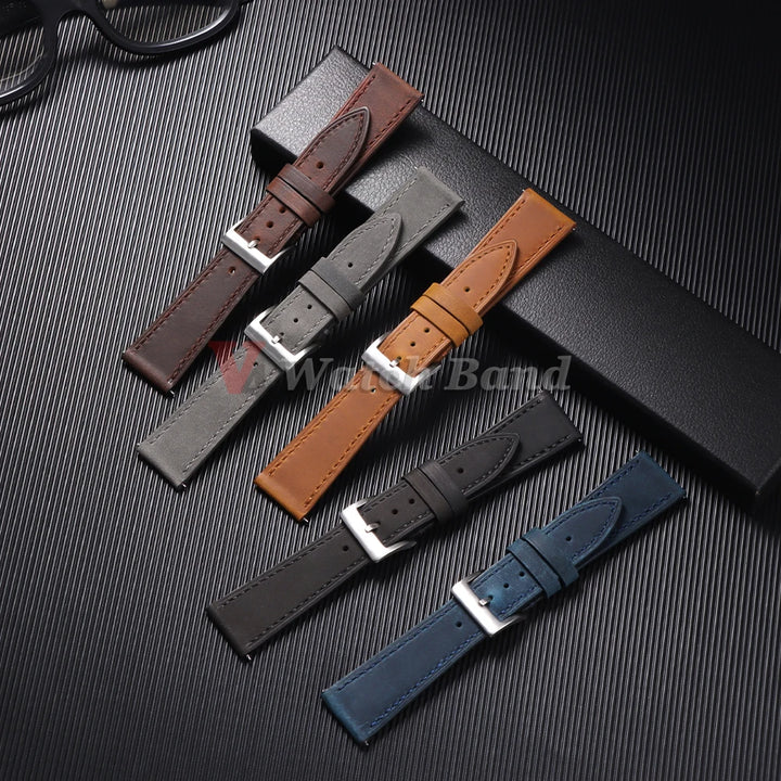 Cowhide Genuine Watch Band 18mm for F91W Mod Kit for F-91W W-800H SGW400 F84 F105/108 A158/168 AE1200/1300 Wrist Strap Bracelets