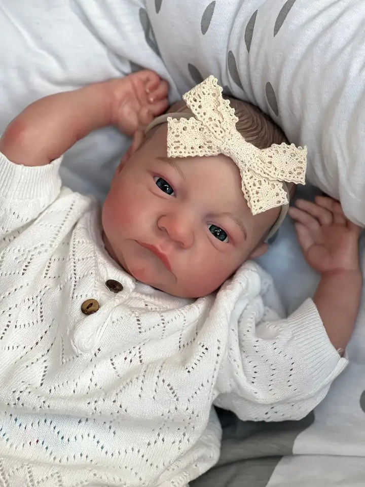 49 cm Levi Full‑Body Silicone Reborn Baby Doll – Lifelike with Visible Veins