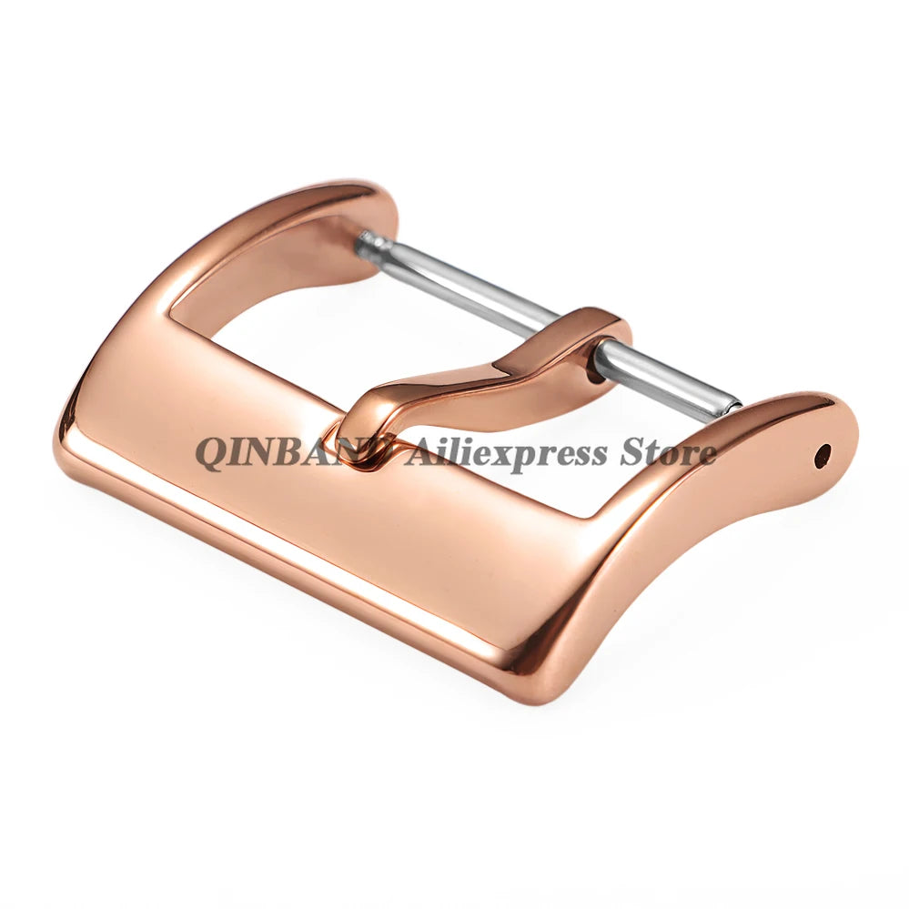 304L Stainless Steel Pin Watch Buckle 16–20mm (Matte/Polished,