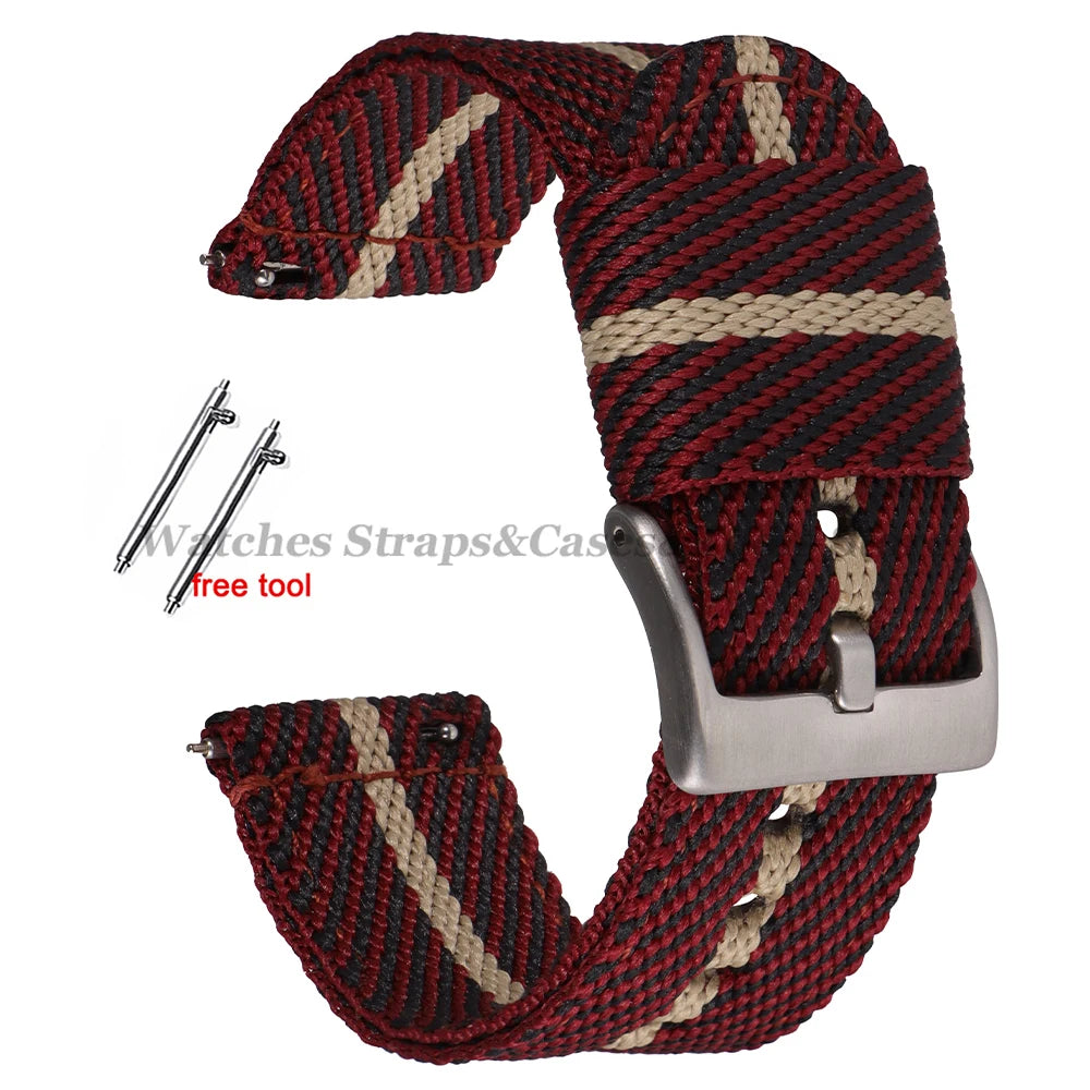 Quick Release Nylon Strap (20–22mm) – Military Style