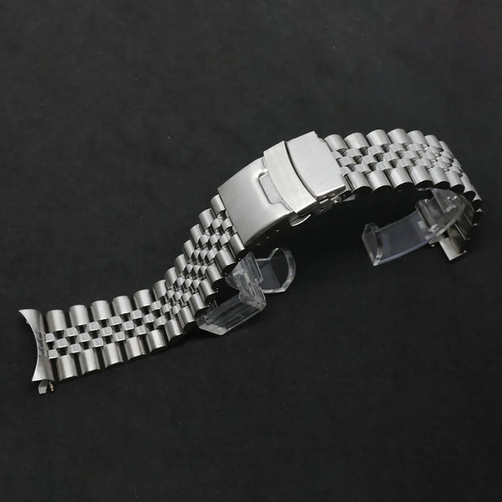 Curved Strap for Seiko Luxury Solid Stainless Steel Watch Band 18/19/20/21/22/24/26mm Arc End Belt Men Watch Accessories