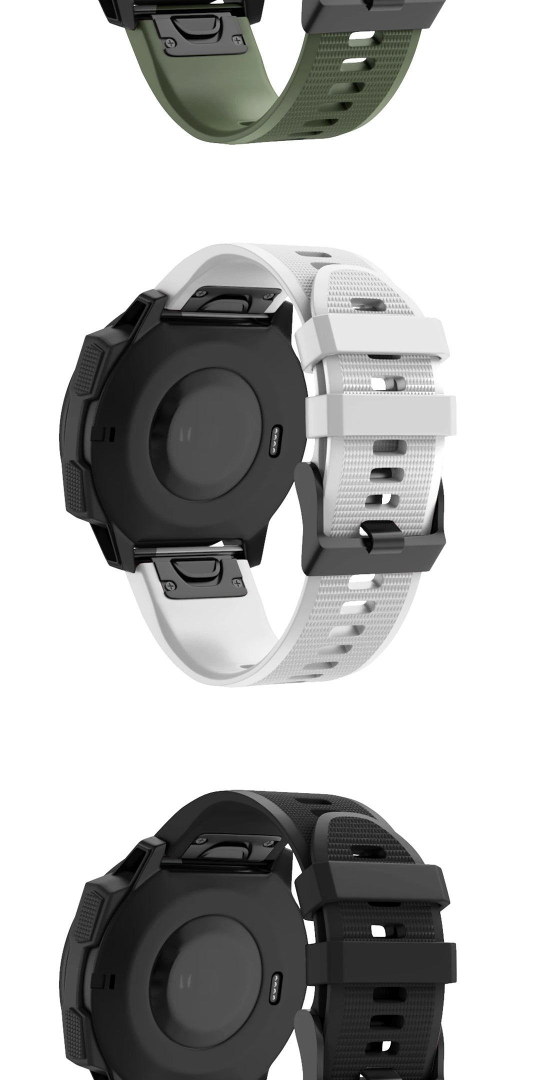 QuickFit Silicone Watch Strap 20/22/26mm for Garmin Fenix & Epix Gen2