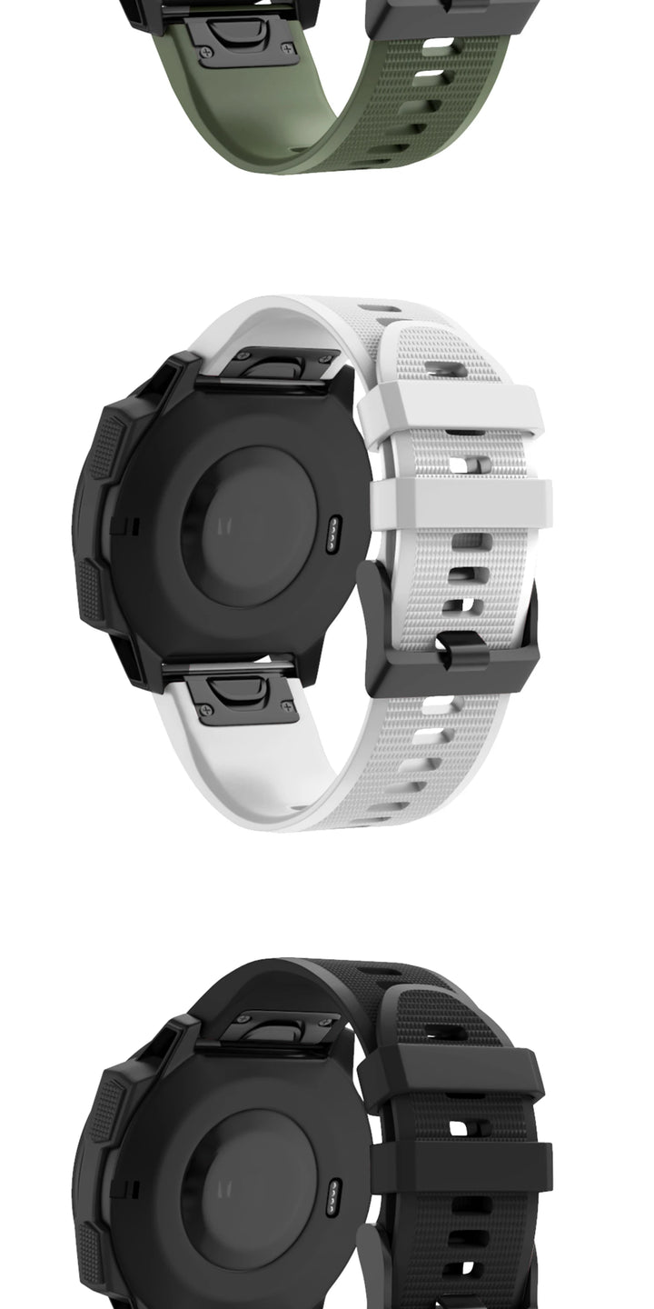 QuickFit Silicone Watch Strap 20/22/26mm for Garmin Fenix & Epix Gen2
