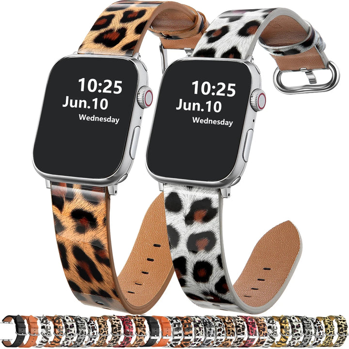 Leopard Print Apple Watch Band (38–49mm)