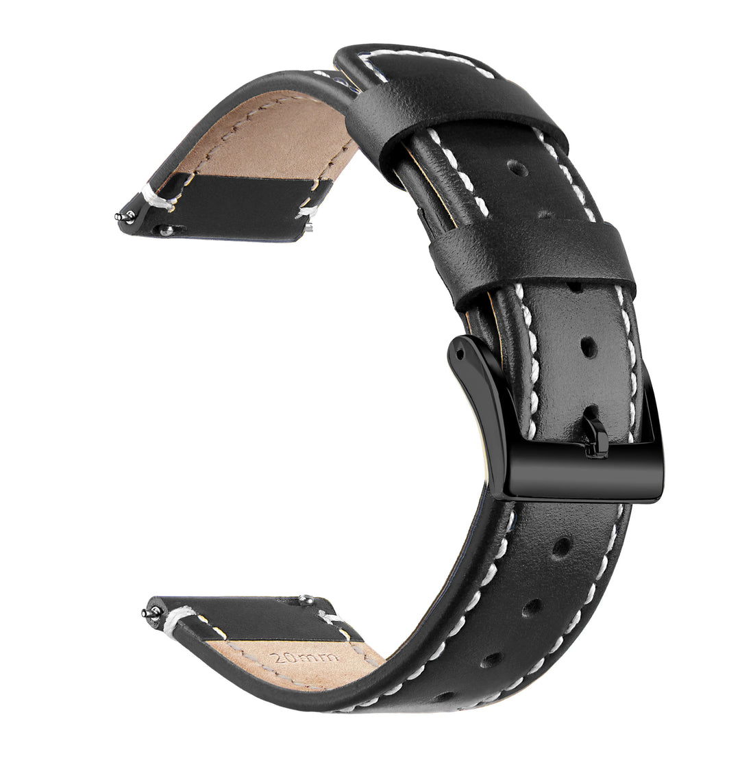 Genuine Top Grain Leather Quick Release Watch Band 20–22mm for Samsung Galaxy Watch