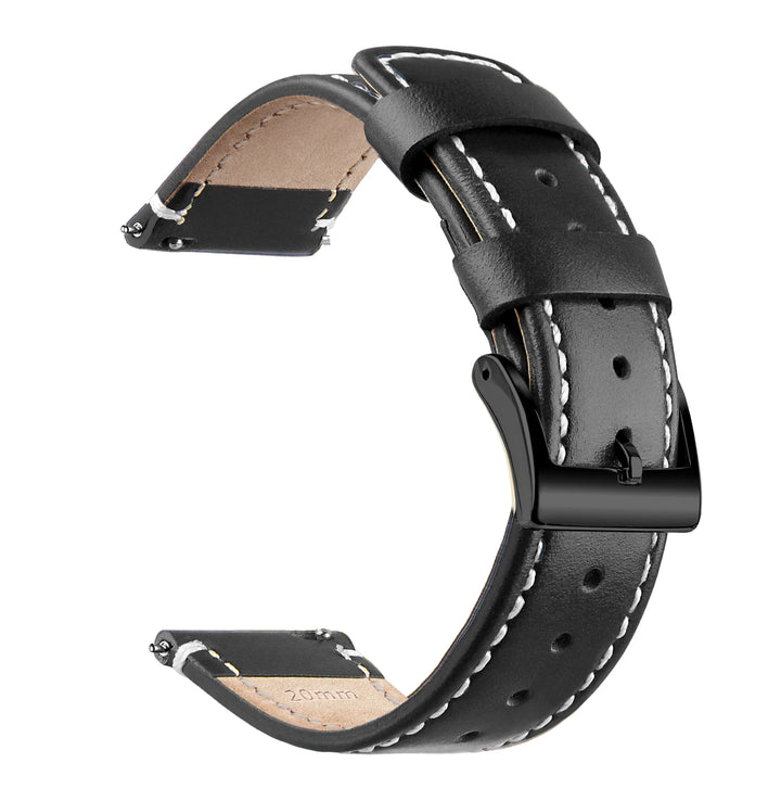 Genuine Top Grain Leather Quick Release Watch Band 20–22mm for Samsung Galaxy Watch