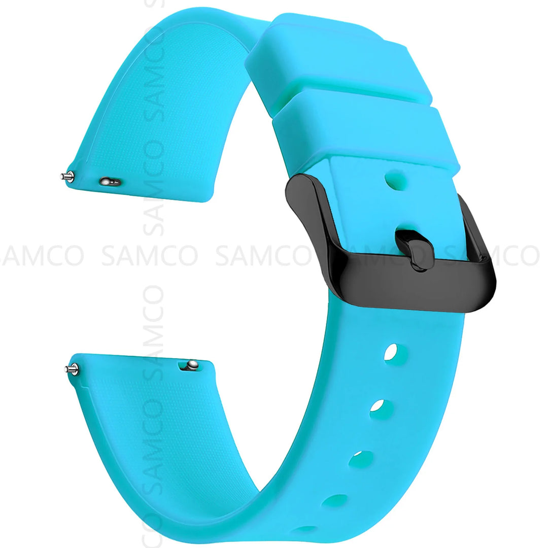 Soft Silicone Quick-Release Watch Band 14–24mm