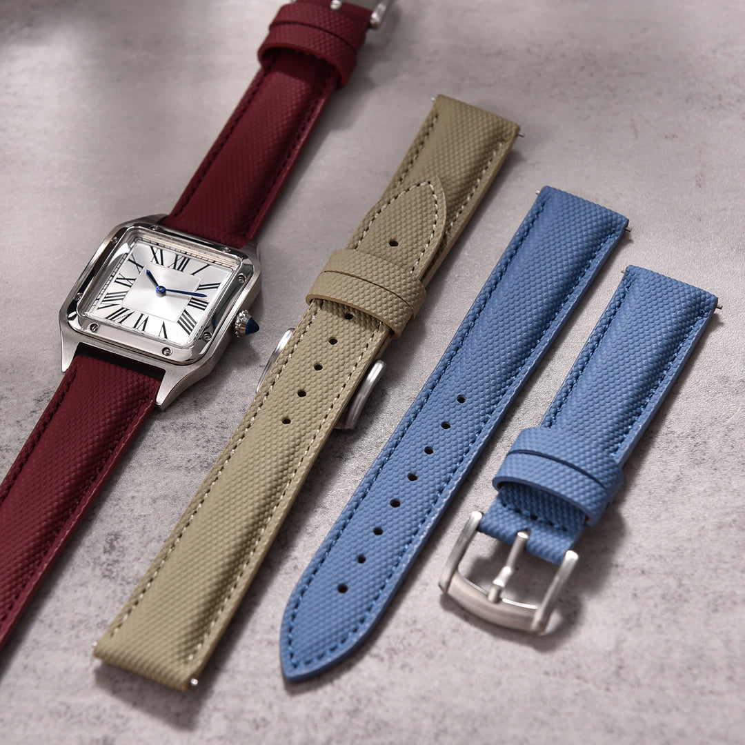 Sailcloth Nylon Watch Strap 18 19 20 22mm Qucik Release Leather Watch Band Universal Sports Bracelet for Cartier Omega Belt Band