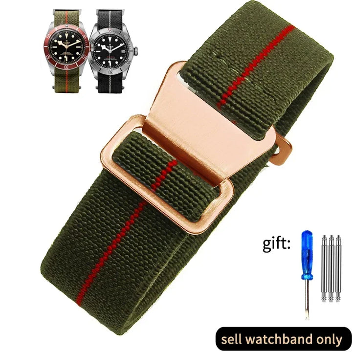 French Army Nylon Watch Band 18–22mm