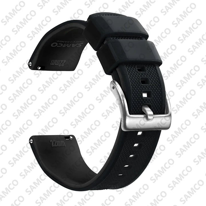 Silicone Quick-Release Watch Band 18–22mm