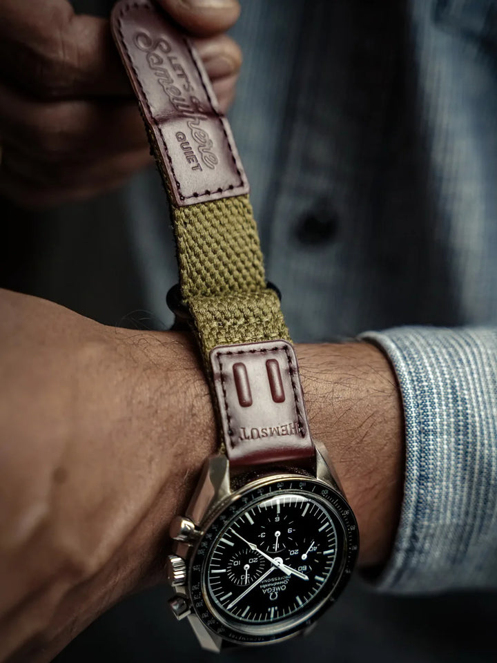HEMSUT Nylon Quick-Release Watch Strap – 20/22mm Military Style for OMEGA