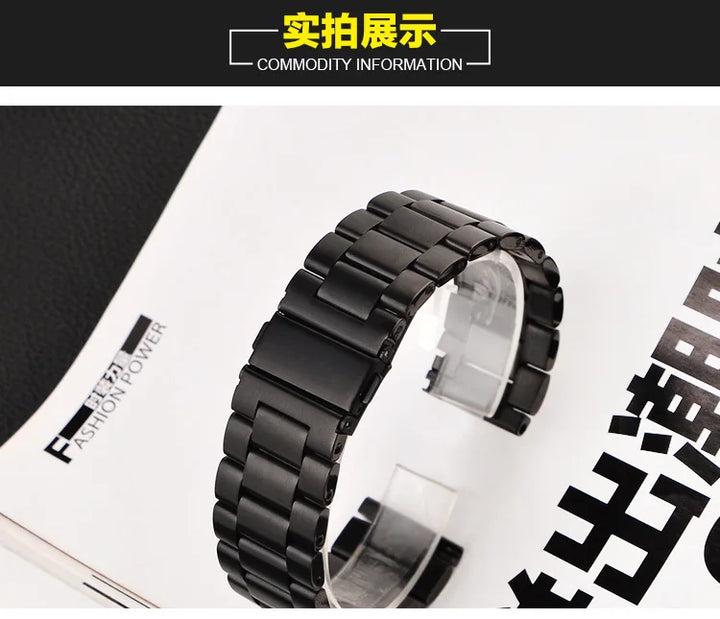 Stainless Steel Watch Band for Samsung Gear S3 – 18–24mm, 42/46mm