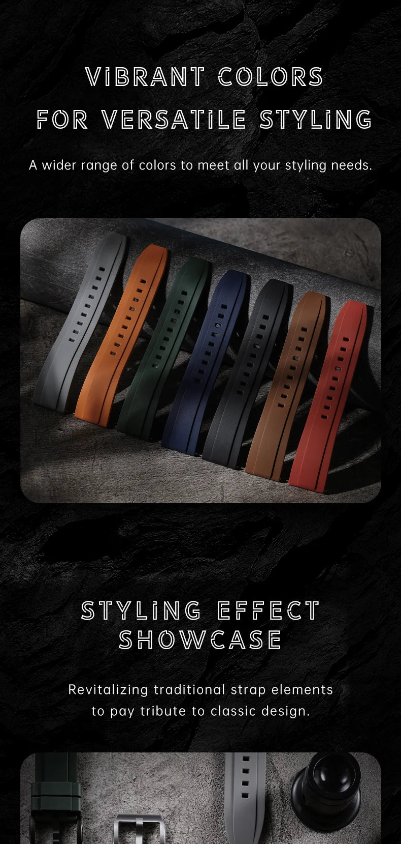 Natural Rubber Watch Band, Quick Release, 20mm 21mm 22mm 24mm, Accessories Watch Strap For LONGINES MIDO TISSOT