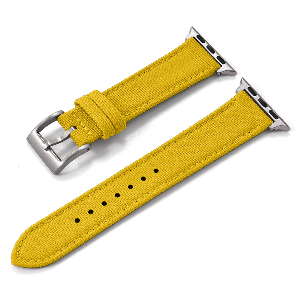 Sailcloth Leather Strap for Apple Watch (38-49mm)