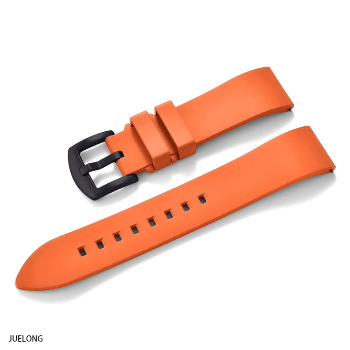 Premium-Grade Fluorine Rubber Watch Strap Quick Release FKM Watchband 18-19-20-21-22-23-24mm For Each Brand Diving Watches Band