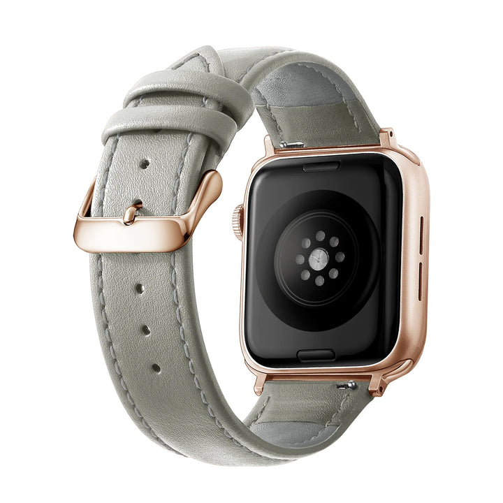 Genuine Leather Apple Watch Band 40–49mm for iWatch Series 3–8 & Ultra