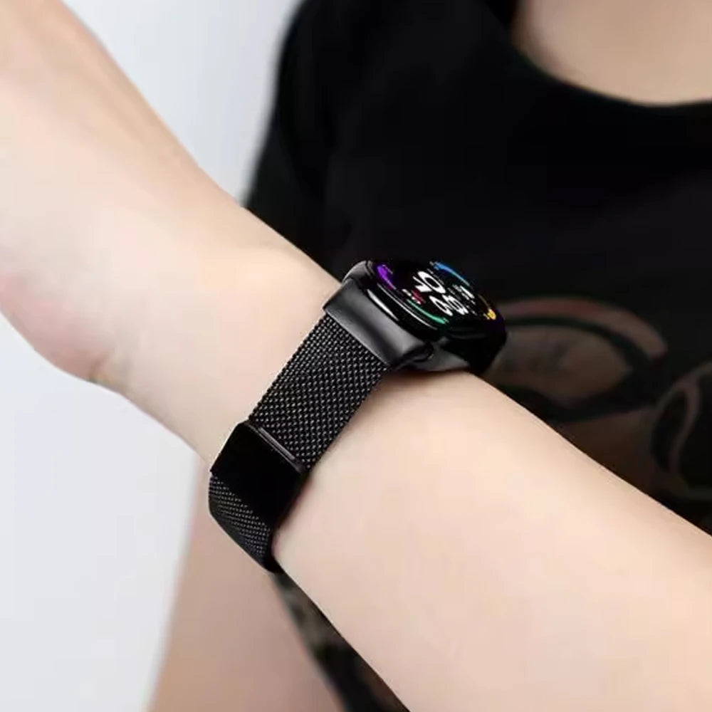 Stainless Steel Magnetic Strap for Xiaomi Mi Band 8, 9, 10