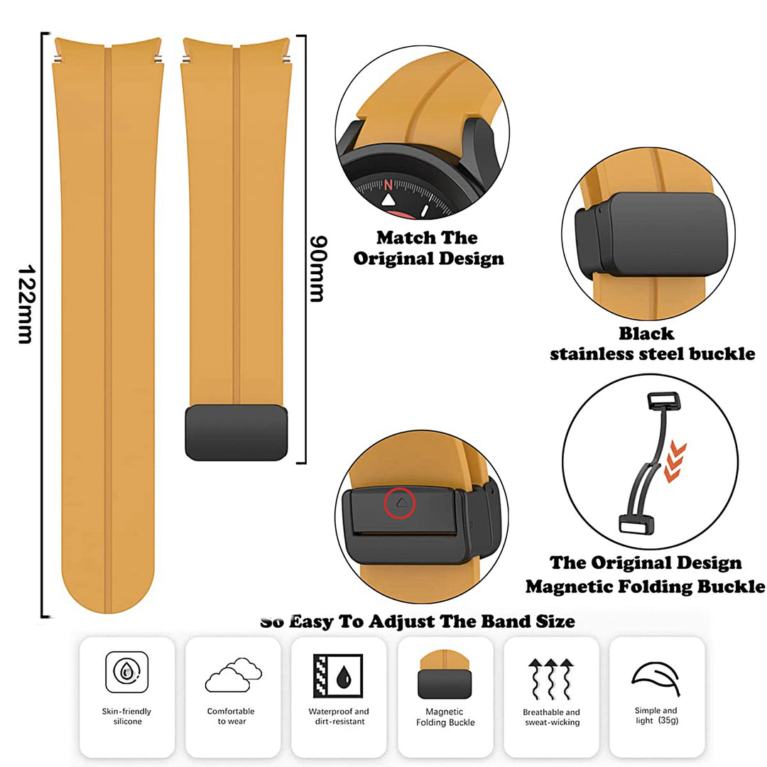 Magnetic Silicone Watch Strap for Samsung Galaxy Watch (20/22mm)