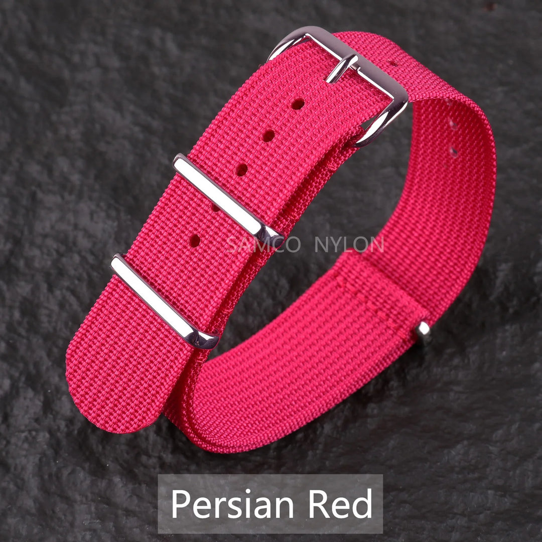 Ribbed Nylon Military Band 18–22mm