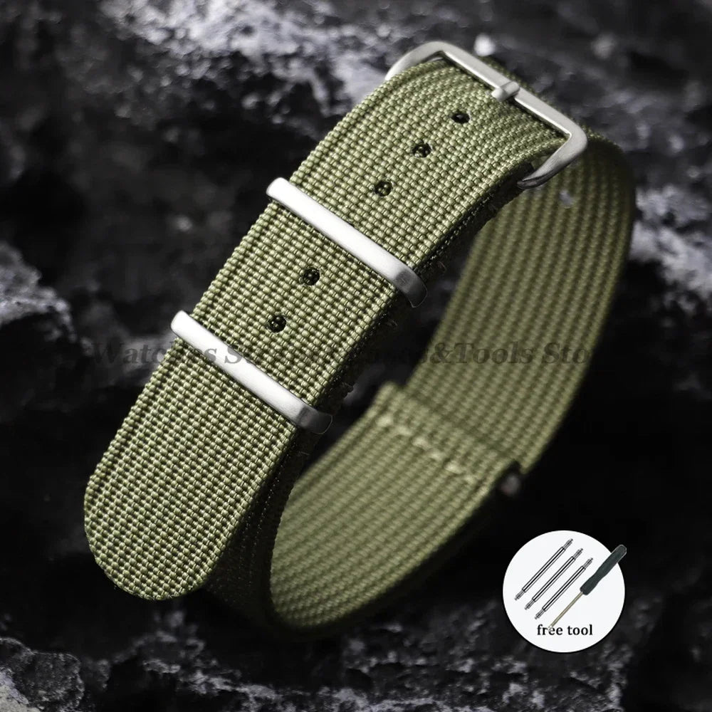 Braided Nylon Strap 18mm 19mm 20mm 22mm for Huawei Watch GT3/GT4 46mm Black Green Grey Blue Soft Breathable Men Women Watchbands