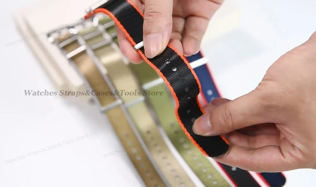18mm 20mm 22mm Soft Nylon Watchband Bracelet Army Military Men Sport Strap for Omega 007 for Seamaster 300 Replacement Wristband