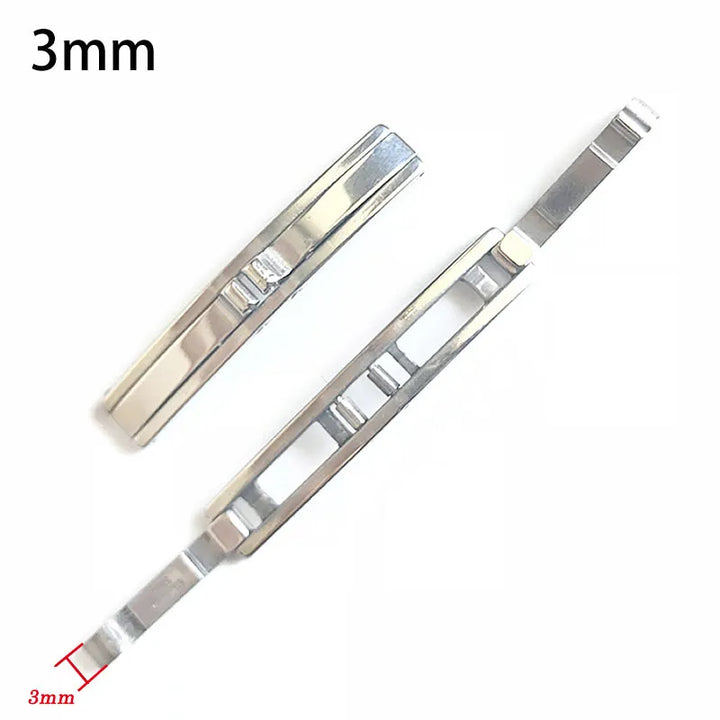 Stainless Steel Double Pull Folding Butterfly Clasp – 3–6mm
