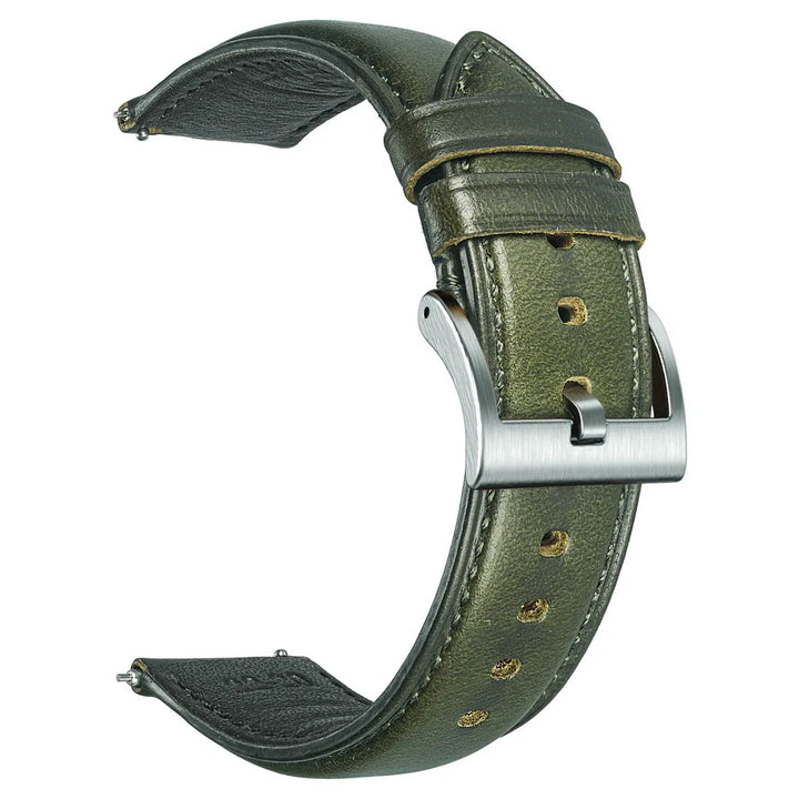 Hemsut Genuine Leather Watch Bands Quick Release Handmade HORWEEN Cowhide Leather Wrist Straps 18mm 19mm 20mm 21mm 22mm