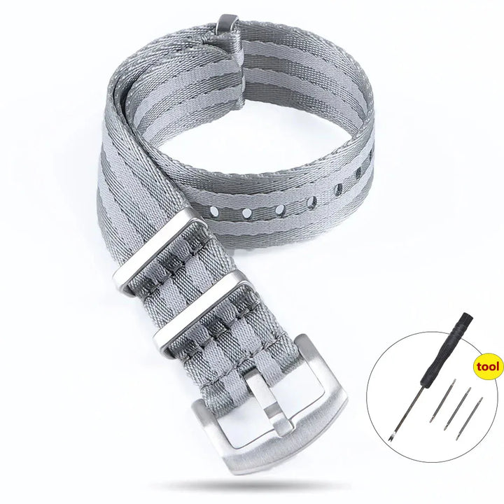 High Density Nylon Watch Band 20–22mm