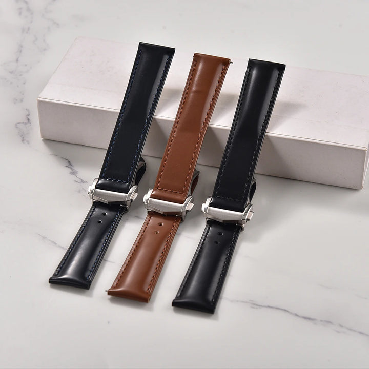 NATOBELT 19–22mm Quick Release Smooth Watch Strap – Folding Buckle for Omega, MoonSwatch & Seiko