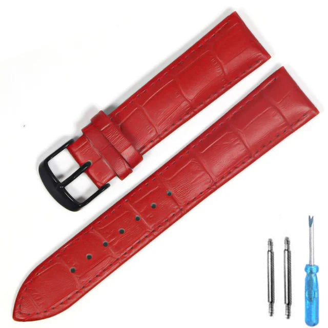 Watch Band Genuine Leather straps Watchbands 12mm 18mm 20mm 22mm watch accessories superior quality watch strap
