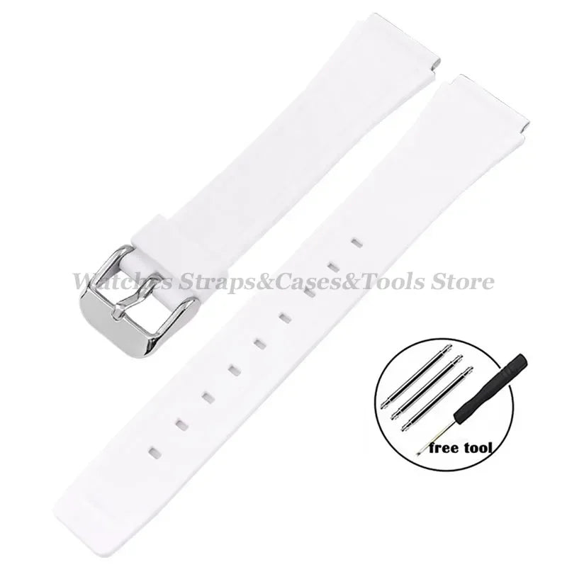 Strap for Casio F84/F91W 18mm Silicone Watchband for F105 F108 FA158 F168 AE1200 AE1300 Replacement Bracelet Men Women Thin Band
