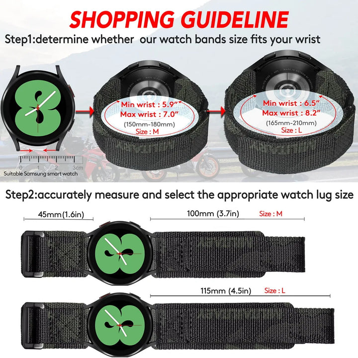 HEMSUT Nylon Watch Strap – 20/22mm Quick-Release for Huawei