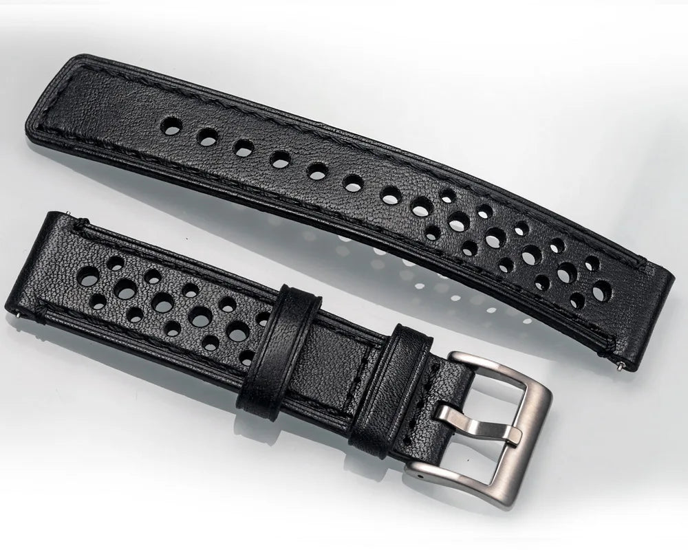 Hemsut Genuine Leather Watch Band Quick Release Italian Cowhide Rrist Straps For Man Soft Breathable 18 20 22 24mm