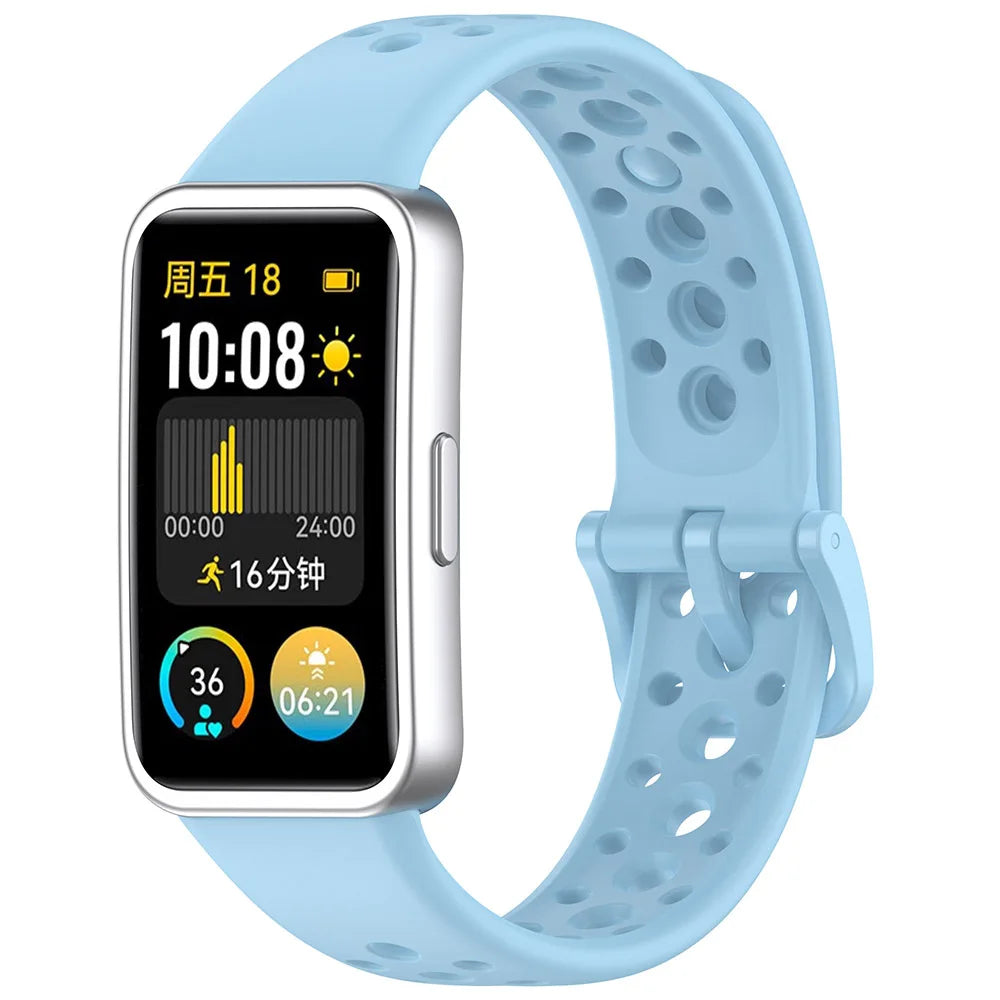 Sport Silicone Strap for Huawei Band 8-10 NFC