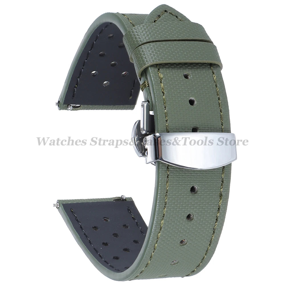 Sailcloth Nylon Watch Strap – 18-22mm
