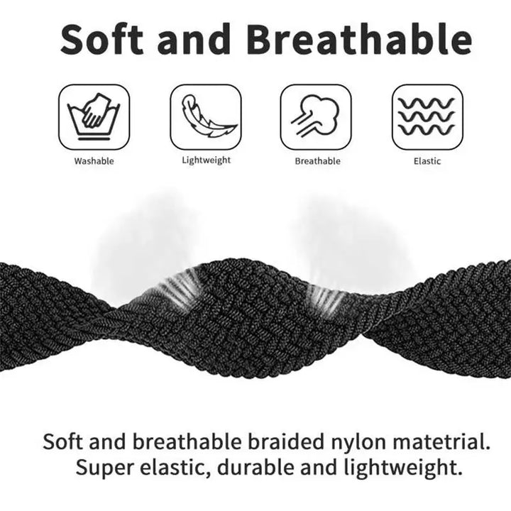 Braided Apple Watch Strap – Multi‑Size (38–49mm) for Series 3–11