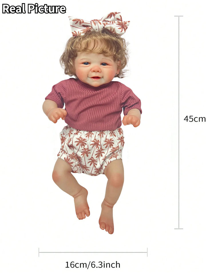 18″ Vivienne 3D Painted Silicone/Vinyl Reborn Baby Doll