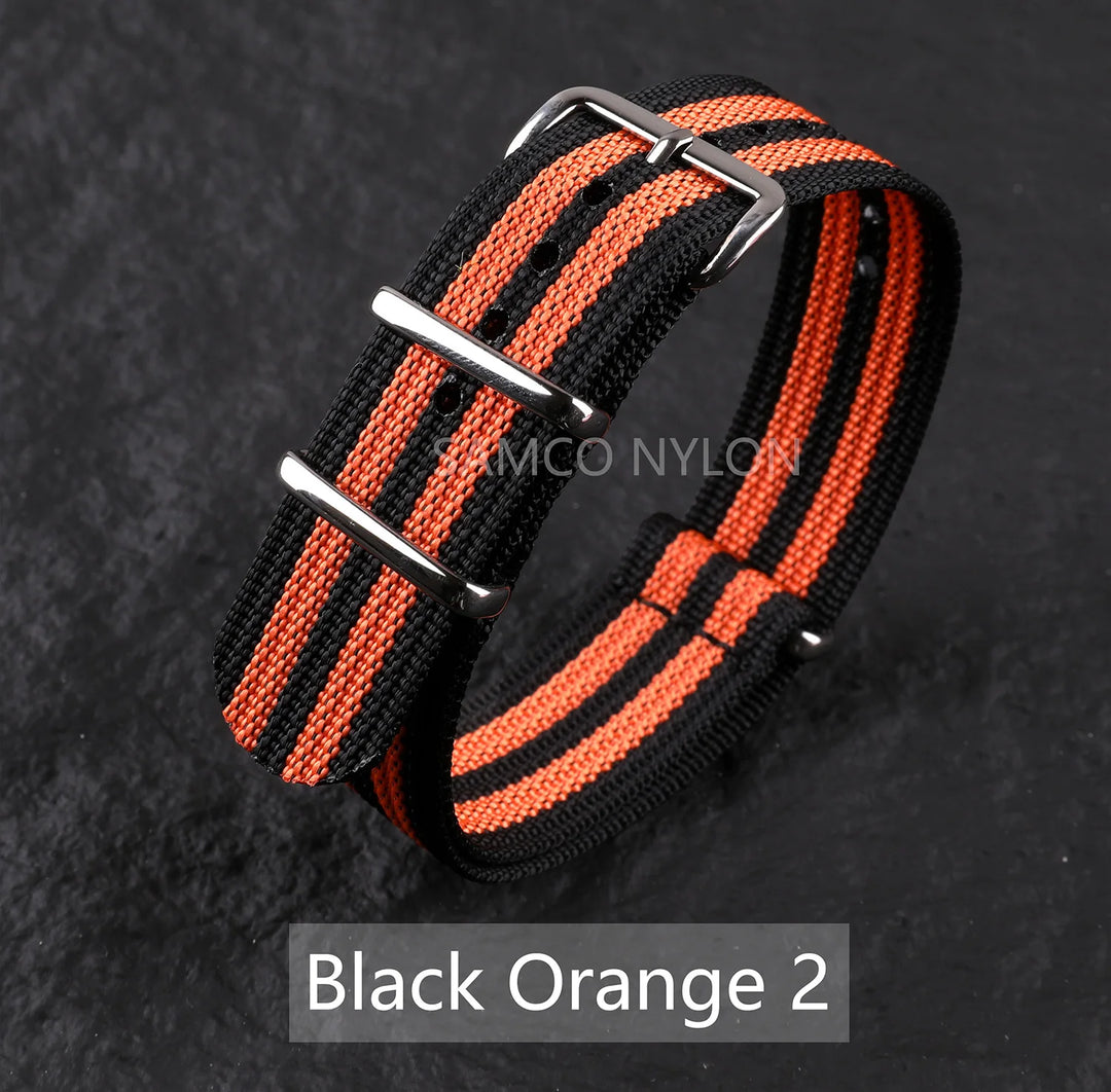 Ribbed Nylon Military Band 18–22mm