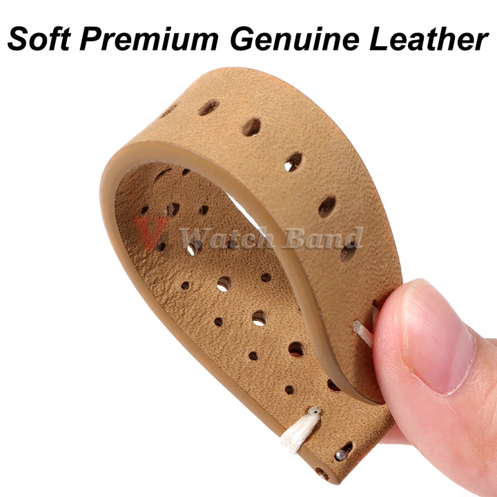 Premium Cowhide Leather Watch Strap 20/22mm (Quick Release)