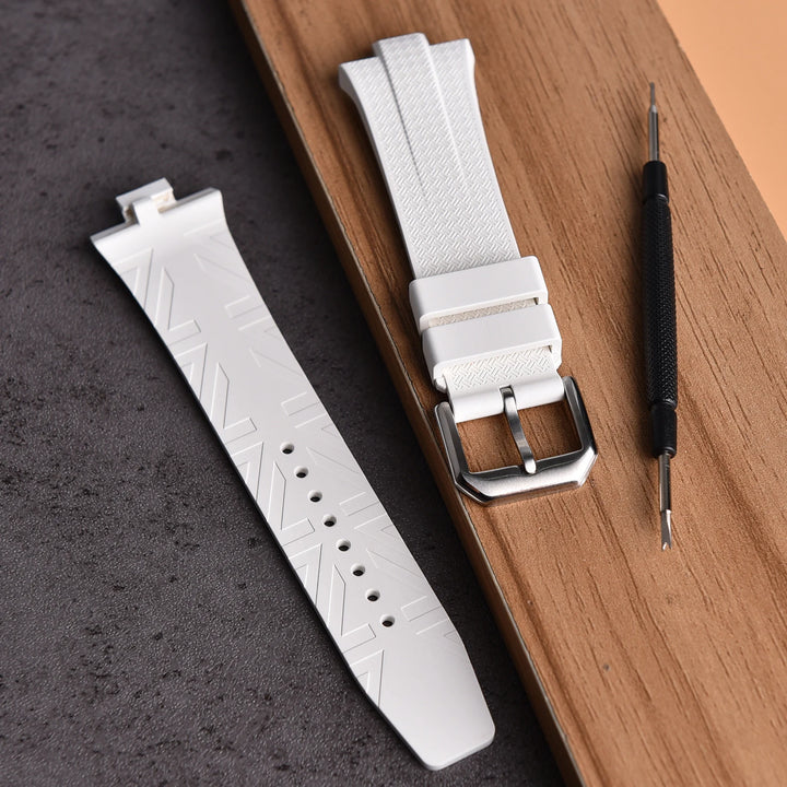 FKM Fluoro Rubber Watch Strap – Quick-Release, Convex End for Citizen NJ0150/NJ0151 ME Series